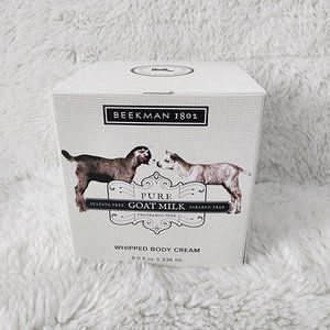 NEW & SEALED - BEEKMAN 1802 PURE GOAT MILK WHIPPED BODY CREAM - UNSCENTED